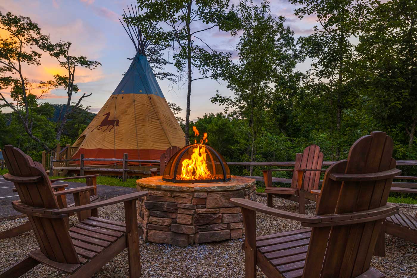 Glamping Pigeon Forge Tepee rental